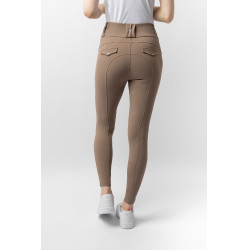 Pantalon d'équitation femme B Vertigo thermique grip intégral Enya Brun boue Beige Pantalon d'équitation femme B Vertigo thermique grip intégral Enya Brun boue Beige