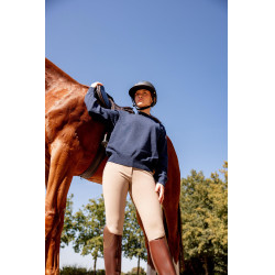 Pantalon d'équitation femme B Vertigo thermique grip intégral Enya Brun boue Beige Pantalon d'équitation femme B Vertigo thermique grip intégral Enya Brun boue Beige