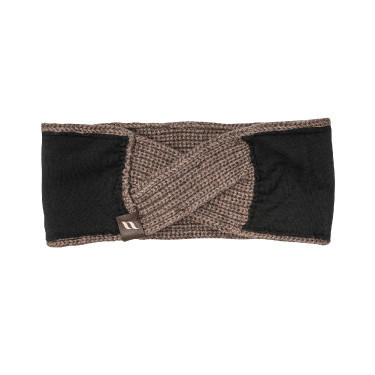 Bandeau Back on Track Nora en laine torsadée Marron