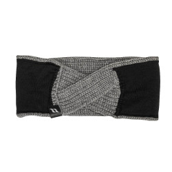 Bandeau Back on Track Nora en laine torsadée Gris