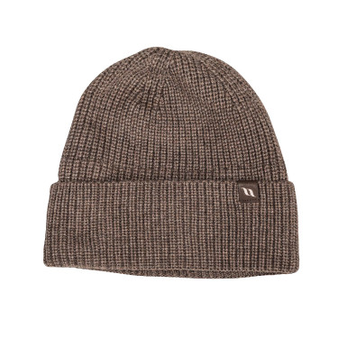 Bonnet Back on Track Ava en laine avec revers Marron