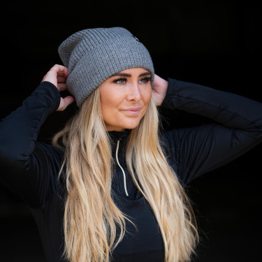 Bonnet Back on Track Ava en laine avec revers Gris