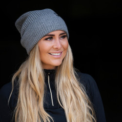 Bonnet Back on Track Ava en laine avec revers Gris