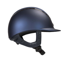 Casque EQ3 Pardus Smooth Top avec molette Back on Track Bleu pailleté Casque EQ3 Pardus Smooth Top avec molette Back on Track Bleu pailleté