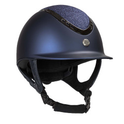 Casque EQ3 Pardus Smooth Top avec molette Back on Track Bleu pailleté Casque EQ3 Pardus Smooth Top avec molette Back on Track Bleu pailleté