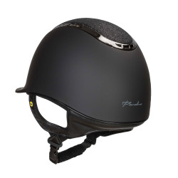 Casque EQ3 Pardus Smooth Top avec molette Back on Track Noir pailleté