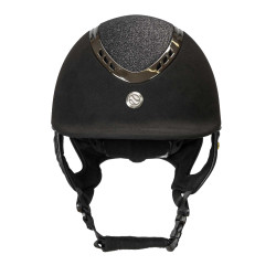 Casque EQ3 Pardus Microfibre avec molette Back on Track Noir pailleté