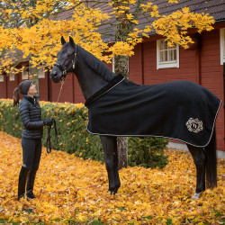 Couverture Back on Track en laine Edward Noir