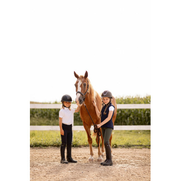 Polo de concours manches courtes à volants Christel enfant Horze Polo de concours manches courtes à volants Christel enfant Horze