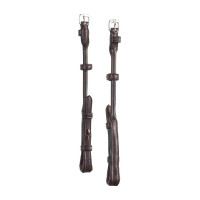 Montant de filet Montar cuir rond et tanné crochet français Marron