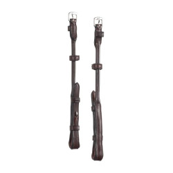 Montant de filet Montar cuir rond et tanné crochet français Marron