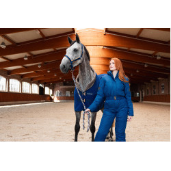 Couverture séchante polaire Delémont Horze Bleu arctique