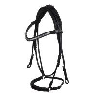 Bridon Girasole en cuir de veau Acavallo Noir