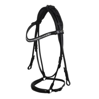 Bridon Girasole en cuir de veau Acavallo Noir