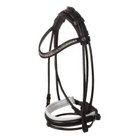 Bridon Iris en cuir de veau Acavallo Marron / blanc