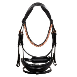 Bridon Ninfea en cuir de veau Acavallo Noir