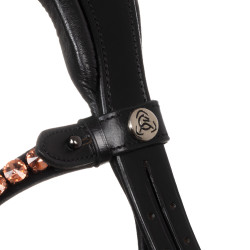 Bridon Ninfea en cuir de veau Acavallo Noir
