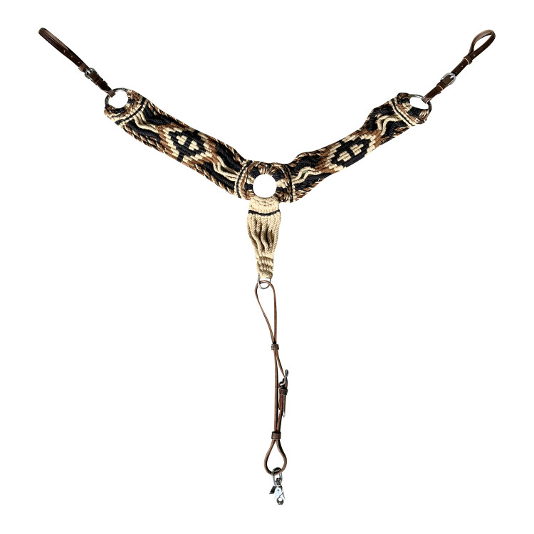 Collier de chasse en mohair avec design en diamant Pool's