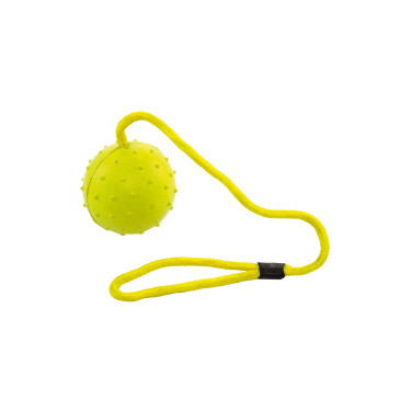Balle en caoutchouc avec corde de 6,5 cm Umbria Equitazione Balle en caoutchouc avec corde de 6,5 cm Umbria Equitazione