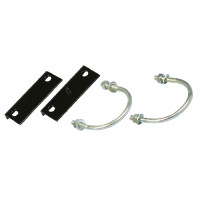 Arceau de fixation sur tuyau avec plaques de stabilisation par paire Kerbl Métal