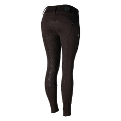Pantalon d'équitation thermique full grip Horze Rhea enfant poches arrière Marron foncé Pantalon d'équitation thermique full grip Horze Rhea enfant poches arrière Marron foncé
