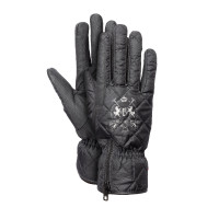 Gants d'équitation imperméables et rembourrés B Vertigo Onyx Anthracite Gris
