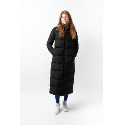 Manteau long Paloma matelassé femme Horze Noir caviar