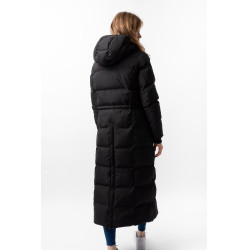 Manteau long Paloma matelassé femme Horze Noir caviar