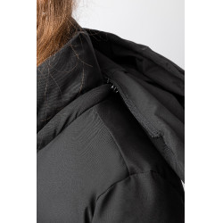 Manteau long Paloma matelassé femme Horze Noir caviar