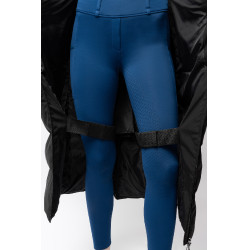 Manteau long Paloma matelassé femme Horze Noir caviar