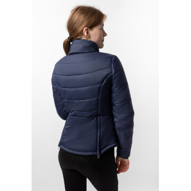 Veste d'équitation matelassée Horze Astrid femme Bleu polaire Bleu marine