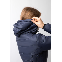 Veste d'équitation matelassée Horze Astrid femme Bleu polaire Bleu marine