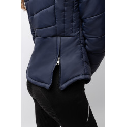 Veste d'équitation matelassée Horze Astrid femme Bleu polaire Bleu marine