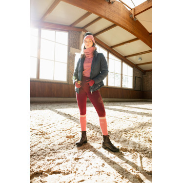 Veste d'équitation matelassée Horze Astrid femme Bleu polaire Bleu marine