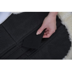 Amortisseur en fourrure synthétique AntiSlip Covalliero Noir