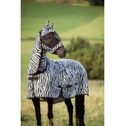 Masque de protection contre les mouches Zèbre avec protection des oreilles Covalliero Zèbre Motifs Masque de protection contre les mouches Zèbre avec protection des oreilles Covalliero Zèbre Motifs