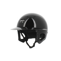Casque Pénélope visière longue Noir brillant