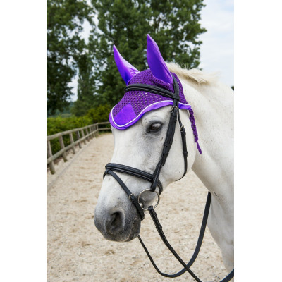 Bonnet chasse-mouches Equi-Theme Polyfil Violet