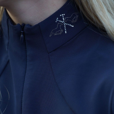 Polo de concours enfant HV Polo Laluna Marine Bleu marine