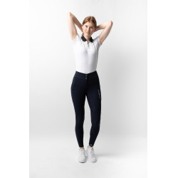 Pantalon d'équitation thermique Fond intégral Silicone Justine femme B Vertigo Bleu marine foncé Pantalon d'équitation thermique Fond intégral Silicone Justine femme B Vertigo Bleu marine foncé