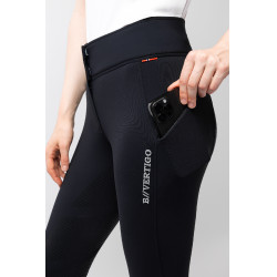 Pantalon d'équitation thermique Fond intégral Silicone Justine femme B Vertigo Noir Pantalon d'équitation thermique Fond intégral Silicone Justine femme B Vertigo Noir