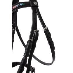 Bridon poney Rainbow Dash Horze Noir Bridon poney Rainbow Dash Horze Noir