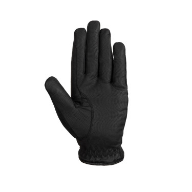 Gants d'équitation femme Horze Mayla Winter Noir