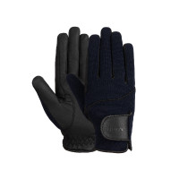 Gants d'équitation femme Horze Mayla Winter Marine foncé