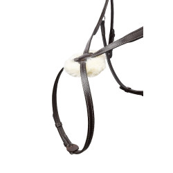 Bride Monterrey muserolle mexicaine Horze Cognac Marron Bride Monterrey muserolle mexicaine Horze Cognac Marron