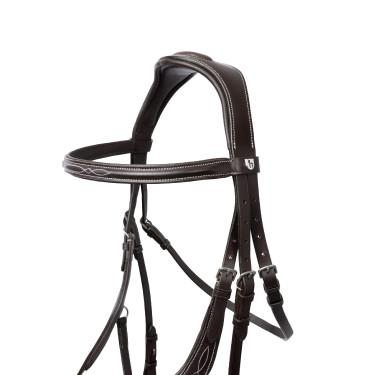 Bride Monterrey muserolle mexicaine Horze Cognac Marron Bride Monterrey muserolle mexicaine Horze Cognac Marron