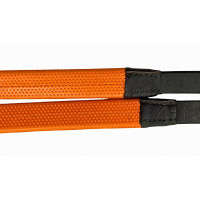Rênes caoutchouc T de T orange Havane foncé Marron Rênes caoutchouc T de T orange Havane foncé Marron