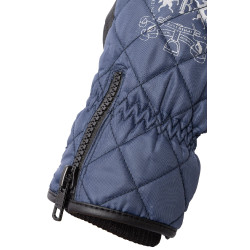 Gants d'équitation imperméables et rembourrés B Vertigo Onyx Marine titan Bleu marine