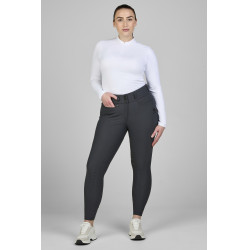 Pantalon Pikeur Linn grip genoux femme Ombre sombre Gris Pantalon Pikeur Linn grip genoux femme Ombre sombre Gris