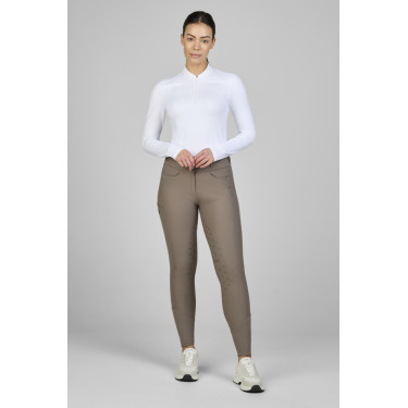 Pantalon Pikeur Laure full grip femme 3005 taille haute Taupe Marron